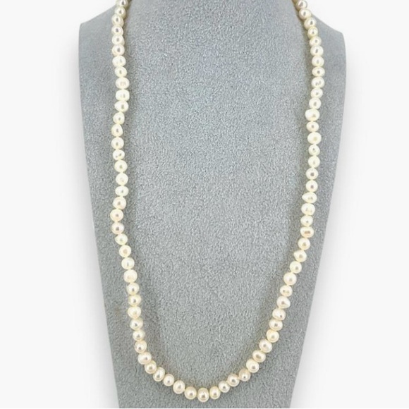 ESTATE PIECE: "NWT" Freshwater Semi-Baroque Pearl Necklace by Stauer - Picture 3 of 3